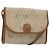 Christian Dior Sac à épaule en toile nid d'abeille PVC Beige Or