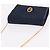 Christian Dior Trotter Canvas Chain Shoulder Bag Navy Gold - vista 6