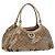 GUCCI GG Crystal Hand Bag Coated Canvas Gold 189835