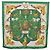 Hermès HERMES Pañuelo Carre 90 ETRIERS Seda Verde