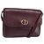 Christian Dior Shoulder Bag Leather Bordeaux Gold