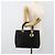 Christian Dior Lady Dior Canage Sac à Main Canvas Black Gold - vue 22