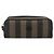 FENDI Pochette en toile Pecan PVC Noir Marron or - vue 13