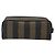 FENDI Pochette en toile Pecan PVC Noir Marron or - vue 2