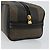 FENDI Pochette en toile Pecan PVC Noir Marron or - vue 7
