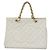 CHANEL COCO Mark Chain Hand Bag Caviar Skin White Gold CC - vista 13
