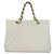 CHANEL COCO Mark Chain Hand Bag Caviar Skin White Gold CC - vista 2