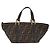 FENDI Zucca Canvas Hand Bag Black Brown - vista 13