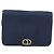 Christian Dior Trotter Canvas Shoulder Bag Navy Gold Tone - vista 2