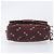 PRADA Chain Shoulder Bag Canvas Brown Silver - vista 5