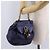 LOEWE Chain Hand Bag Leather Navy Gold - vista 25
