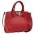 Salvatore Ferragamo Gancini Studio Bag Leather 2way Red Gold