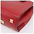 Salvatore Ferragamo Gancini Studio Bag Leather 2way Red Gold - vista 14