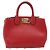 Salvatore Ferragamo Gancini Studio Bag Leather 2way Red Gold - vista 2
