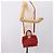 Salvatore Ferragamo Gancini Studio Bag Leather 2way Red Gold - vista 24