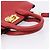 Salvatore Ferragamo Gancini Studio Bag Leather 2way Red Gold - vista 7