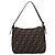 FENDI Zucca Canvas Mamma Baguette Shoulder Bag Brown Black 264260 - vista 3