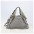 Chloé Chloe Paraty Hand Bag Leather 2way Gray Gold - vista 31
