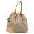 PRADA Sac à main Canvas Beige Silver