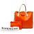 Borsa Tote Antigona Large in pelle arancione Givenchy - vista 6