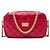 Borsa Camera Chanel Reissue Mini in pelle di vitello invecchiata matelassé rossa