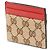 Tarjetero Gucci de lona GG beige - vista 2