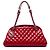 Borsa Bowling Chanel Red Medium Quilted Patent Just Mademoiselle