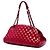 Borsa Bowling Chanel Red Medium Quilted Patent Just Mademoiselle - vista 2