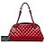 Borsa Bowling Chanel Red Medium Quilted Patent Just Mademoiselle - vista 6