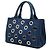 Prada Blue Small Canvas Canapa Satchel mit Ösen - Ansicht 2