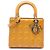 Dior Yellow Medium Patent Cannage Lady Dior