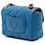 Chanel Blue Mini Quilted Lambskin Cocovado Ribbon Chain Flap - vista 2