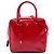 Prada Borsa Bauletto Quadrata Small in Saffiano Vernice Rossa