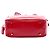 Prada Borsa Bauletto Quadrata Small in Saffiano Vernice Rossa - vista 3
