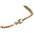 Bracciale a catena Dior Gold placcato oro con strass e logo CD - vista 5