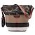 Sac seau Burberry Brown Mini Mega Check Canvas Camouflage Ashby Tassel