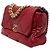 Chanel 19 Flap Large en agneau rouge - vue 2