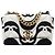Chanel White Medium Printed Silk 19 Flap