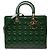 Dior Green Large Patent Cannage Lady Dior