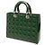 Dior Green Large Patent Cannage Lady Dior - vista 2