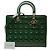Dior Green Large Patent Cannage Lady Dior - vista 7