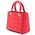 Dior Red Medium Lambskin Cannage Lady Dior - Ansicht 2