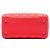 Dior Red Medium Lambskin Cannage Lady Dior - Ansicht 3