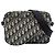 borsetta Triple Pouch Saddle in tela Oblique blu Dior