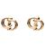 Dior Gold vergoldete CD Logo Clip-On Ohrringe