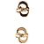 Dior Gold vergoldete CD Logo Clip-On Ohrringe - Ansicht 3