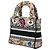 Dior Beige Mini Embroidered Canvas Petites Fleurs Toile De Jouy Lady D Lite - vista 2