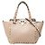 Borsa Valentino Rockstud Mini in pelle di vitello grana marrone