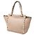 Borsa Valentino Rockstud Mini in pelle di vitello grana marrone - vista 2