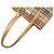 Borsa Bucket Burberry Beige House Check Canvas - vista 6